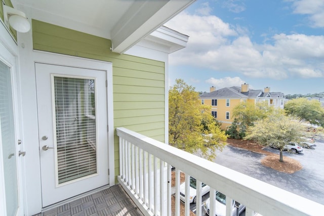 view of balcony