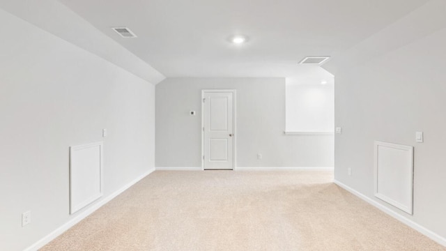 54 Twickenham Loop, Yemassee, SC 29945 - additional living space featuring light colored carpet, lofted ceiling, and recessed lighting