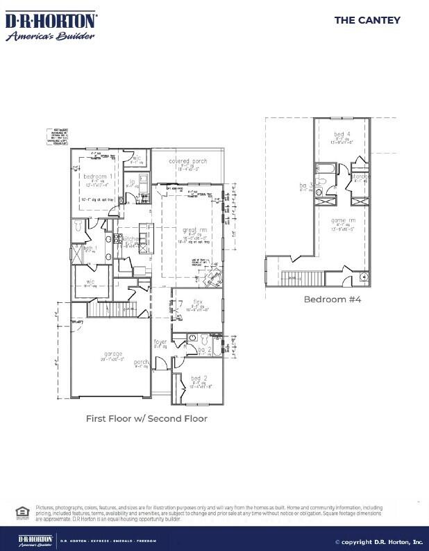 54 Twickenham Loop, Yemassee, SC 29945 - view of floor plan / room layout