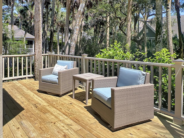 2655 Gnarled Pne, Seabrook Island, SC 29455 - view of wooden terrace