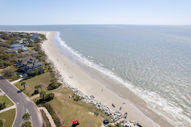 2655 Gnarled Pne, Seabrook Island, SC 29455 - aerial view of waterfront with a beach
