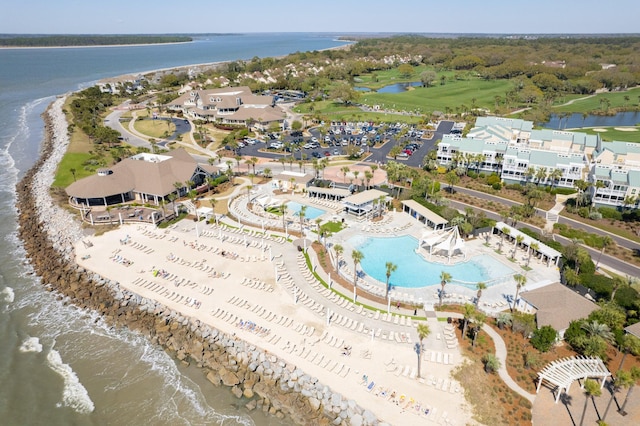 2655 Gnarled Pne, Seabrook Island, SC 29455 - aerial overview of property's location with a nearby body of water and a pool