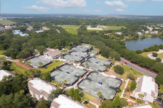 2655 Gnarled Pne, Seabrook Island, SC 29455 - aerial overview of property's location featuring a large body of water and nearby suburban area