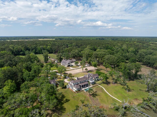 4855 Retriever Rd, Wadmalaw Island, SC 29487 - aerial view of property and surrounding area featuring a heavily wooded area