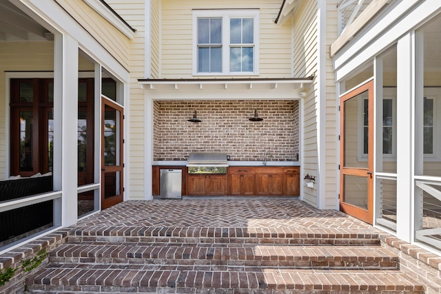 4855 Retriever Rd, Wadmalaw Island, SC 29487 - view of patio / terrace with an outdoor kitchen and area for grilling