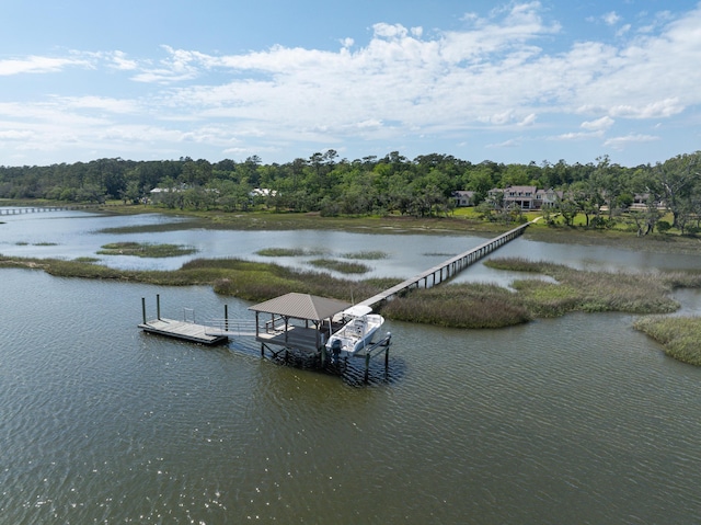 4855 Retriever Rd, Wadmalaw Island, SC 29487 - dock area featuring a water view