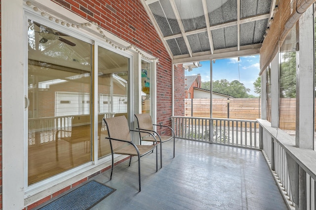 4729 Lang Ridge Dr, North Charleston, SC 29405 - sunroom featuring ceiling fan