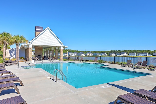 view of pool with a patio