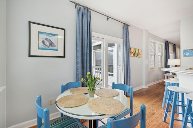 dining room featuring hardwood / wood-style floors