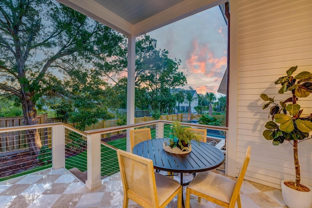 exterior space featuring a fenced backyard