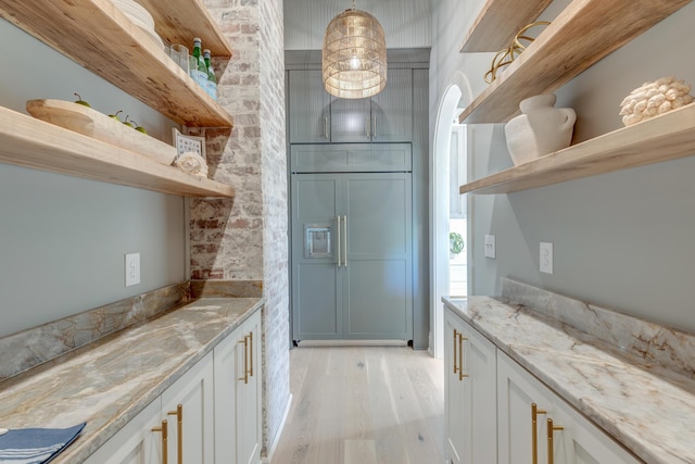 bathroom with wood finished floors