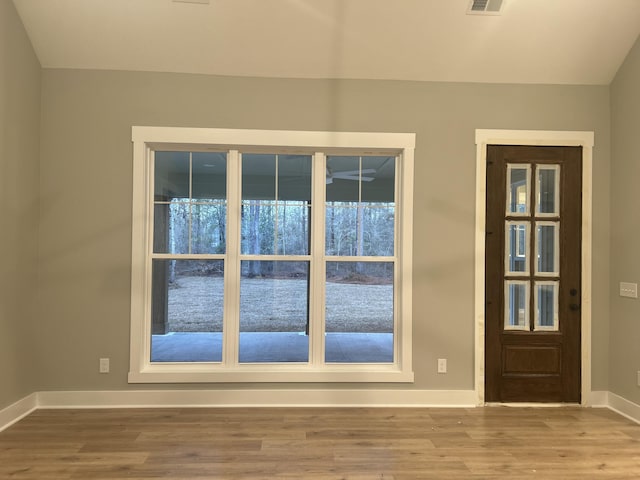 interior space featuring light hardwood / wood-style flooring