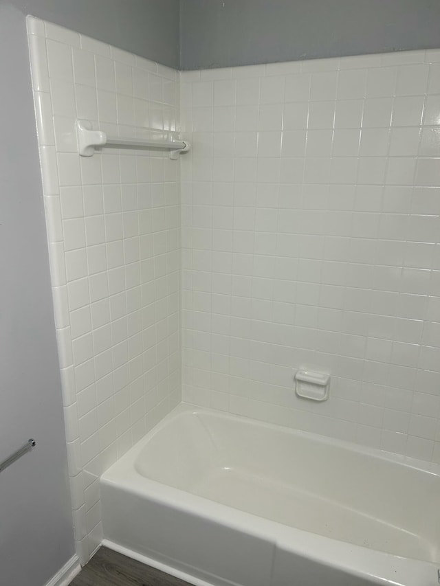bathroom featuring wood finished floors