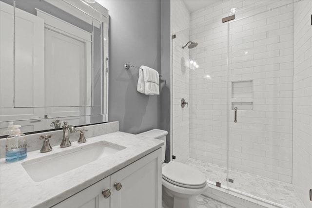 1962 Bellona St, Charleston, SC 29492 - bathroom featuring toilet, a stall shower, and vanity