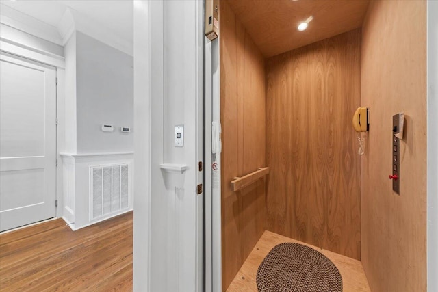 1962 Bellona St, Charleston, SC 29492 - interior space with elevator, visible vents, and wood finished floors