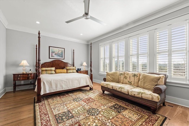 1962 Bellona St, Charleston, SC 29492 - bedroom with crown molding, baseboards, and wood finished floors