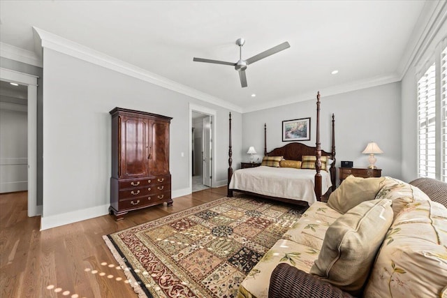 1962 Bellona St, Charleston, SC 29492 - bedroom featuring baseboards, multiple windows, ornamental molding, and wood finished floors