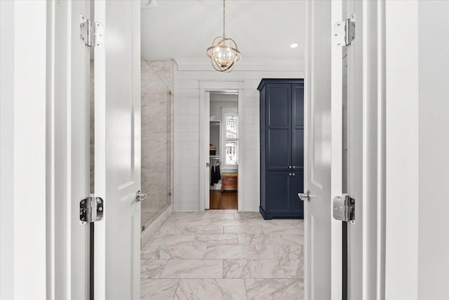 1962 Bellona St, Charleston, SC 29492 - hall with marble finish floor