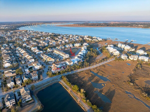 1962 Bellona St, Charleston, SC 29492 - birds eye view of property featuring a water view