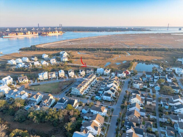 1962 Bellona St, Charleston, SC 29492 - aerial view with a water view and a residential view