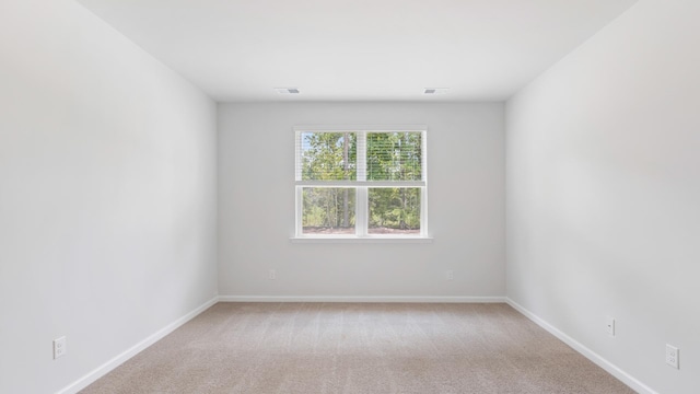 view of carpeted empty room