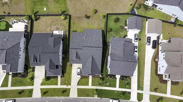 aerial perspective of suburban area