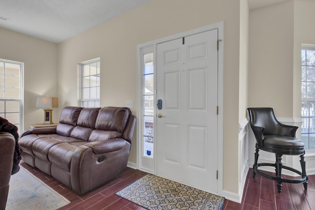 foyer entrance with a healthy amount of sunlight