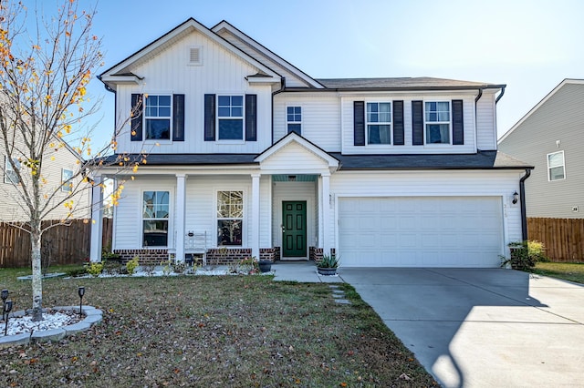 view of front of home featuring a garage