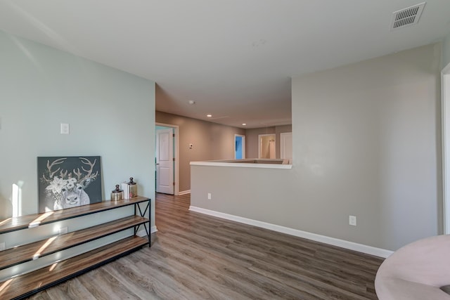 living room featuring hardwood / wood-style floors