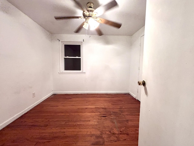 1871 Grimball Rd, Charleston, SC 29412 - unfurnished room with ceiling fan, wood finished floors, and baseboards