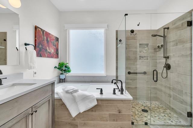 134 Etiwan Park St, Charleston, SC 29492 - bathroom featuring a shower stall, a bath, and vanity