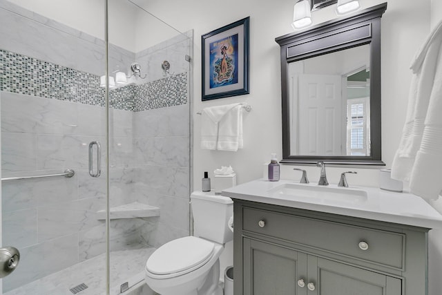 134 Etiwan Park St, Charleston, SC 29492 - full bathroom featuring toilet, a shower stall, and vanity