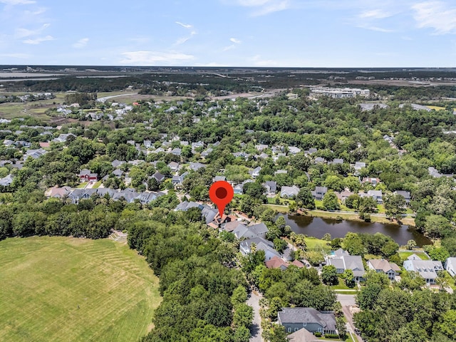134 Etiwan Park St, Charleston, SC 29492 - aerial perspective of suburban area with a large body of water and a tree filled landscape