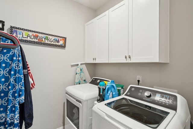 259 Camber Rd, Huger, SC 29450 - laundry area with washing machine and clothes dryer and cabinet space