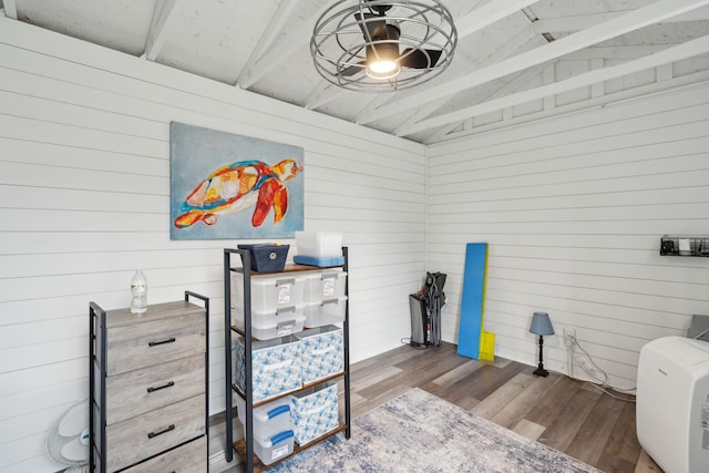 259 Camber Rd, Huger, SC 29450 - office featuring wood finished floors and wood walls