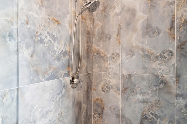 room details with tiled shower