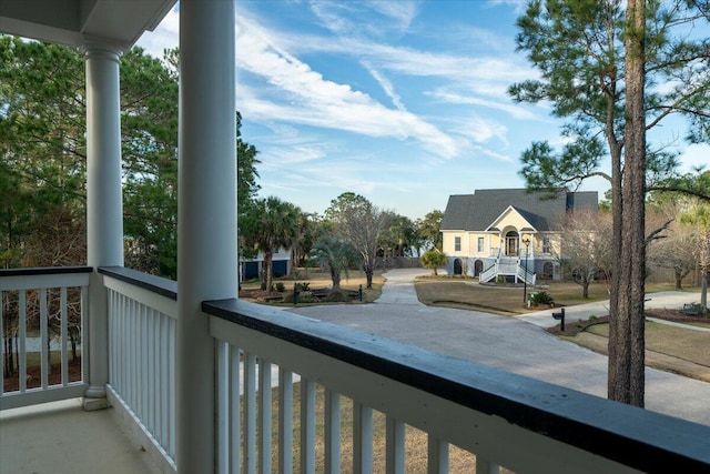 view of balcony