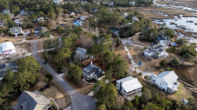 bird's eye view with a residential view