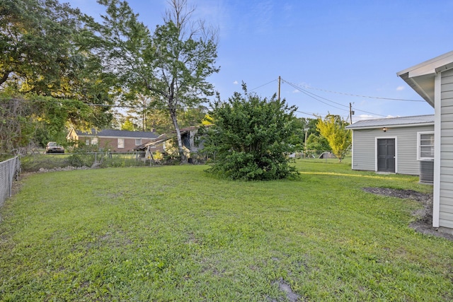 view of yard featuring central AC unit