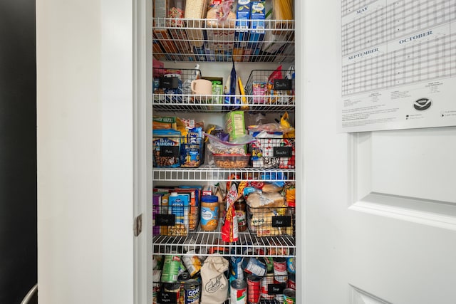 view of pantry