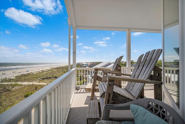 216 W Arctic Ave Unit 9, Folly Beach, SC 29439 - wooden terrace featuring view of water and beach