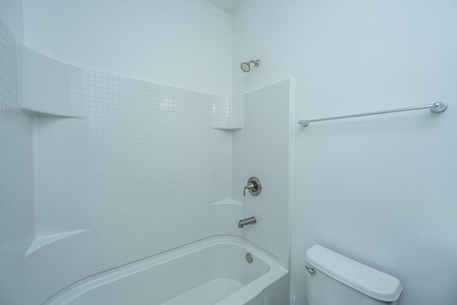 full bathroom featuring shower / washtub combination and toilet