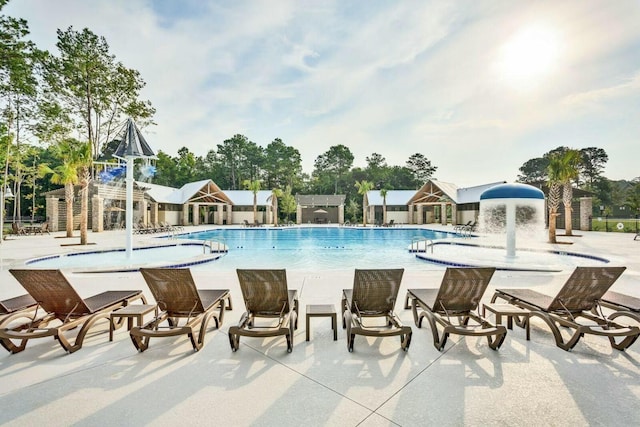 pool featuring a patio