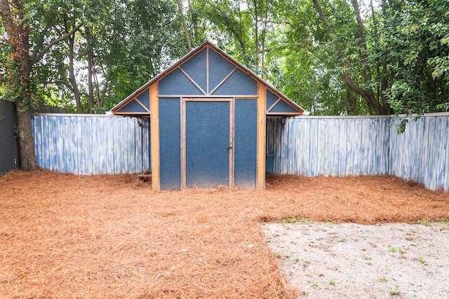 view of outdoor structure