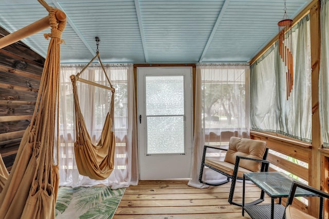 view of sunroom / solarium