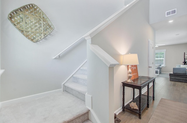 352 Matuskovic Dr, Charleston, SC 29414 - stairway with wood finished floors