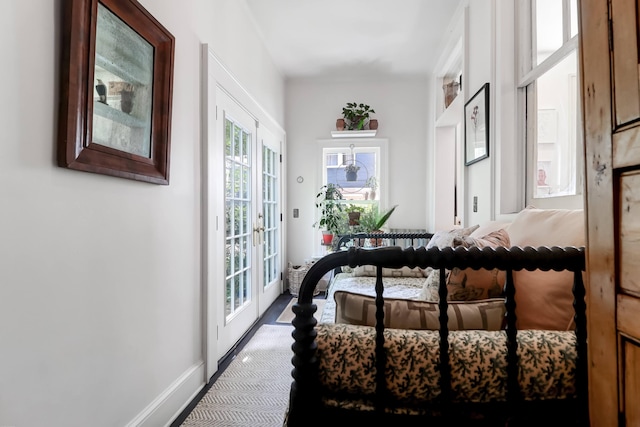 bedroom with french doors