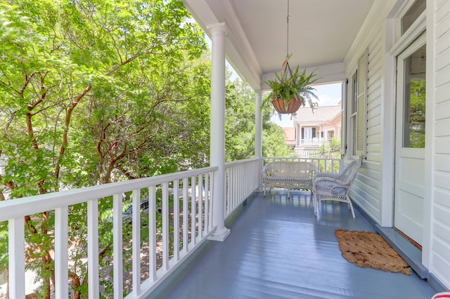 view of balcony