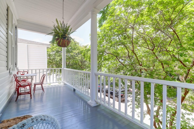 view of balcony