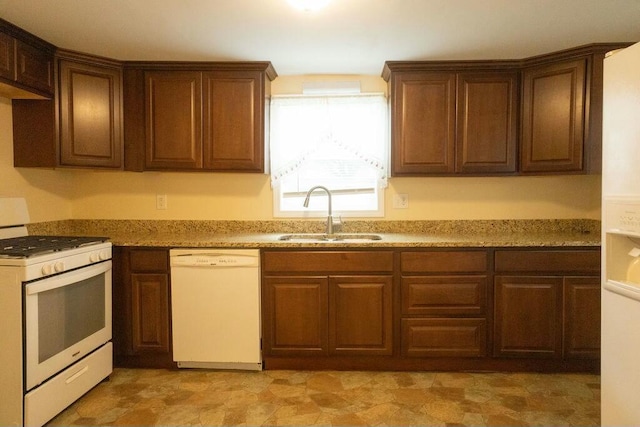 424 Salley Ackerman Dr, Cottageville, SC 29435 - kitchen featuring white appliances and a sink
